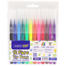 Marlin Kids fibre tip / Koki Pens 12's 